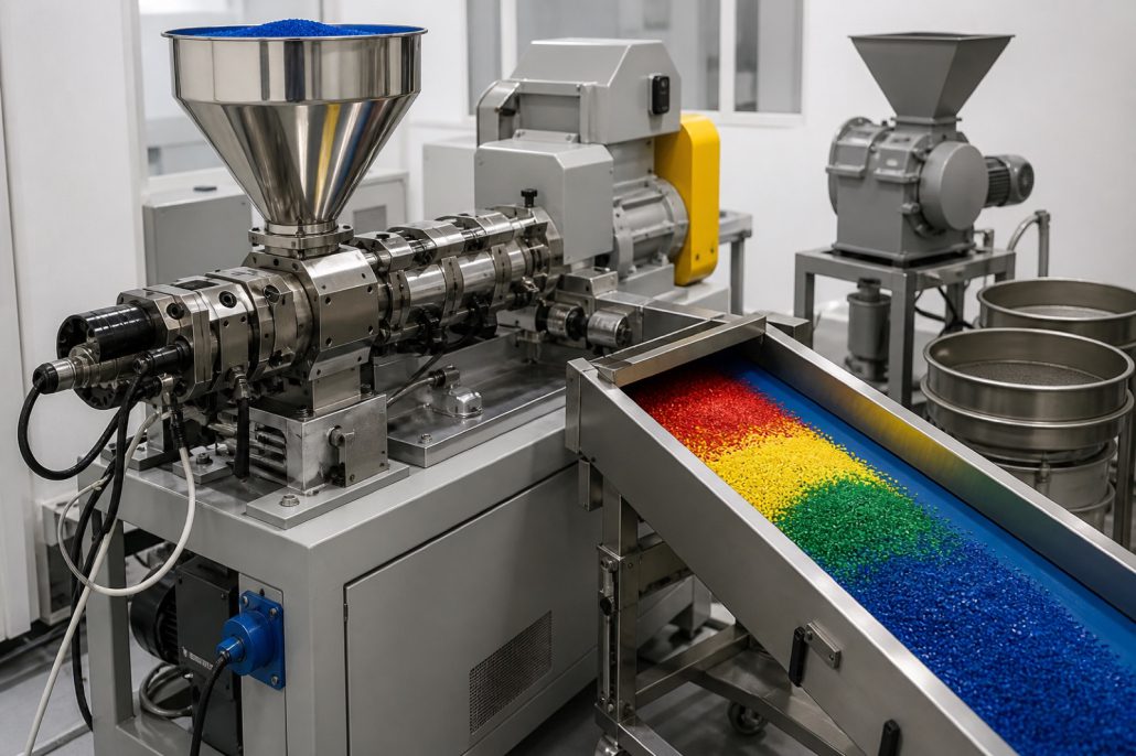 Organic vs inorganic pigments for plastics heat stability extrusion trial