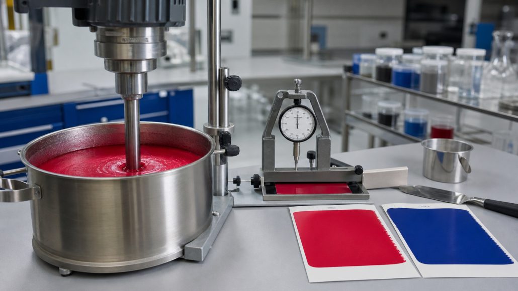 Pigment paste freeze thaw stability dispersion and redispersibility test