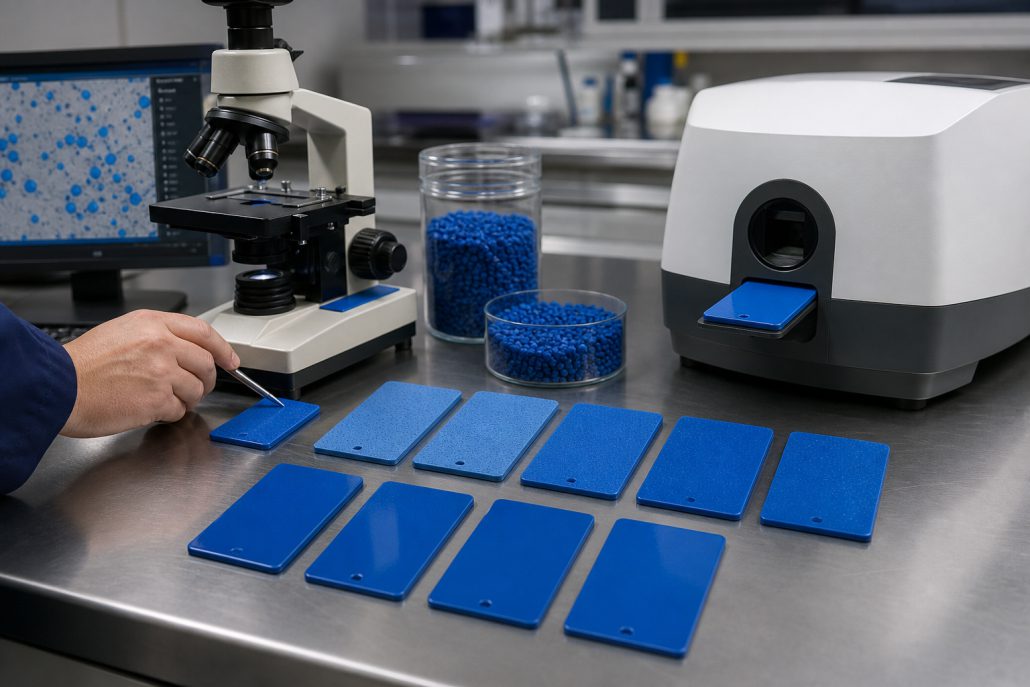 Organic vs inorganic pigments for plastics dispersion testing